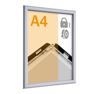 Marco abatible de seguridad A4, 19 mm, autoadhesivo 