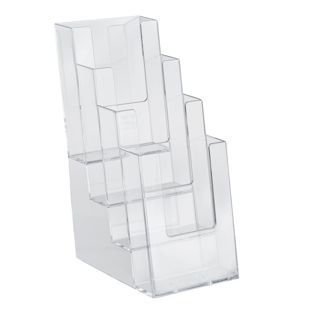 Portafolletos, poliestireno, formato vertical, Taymar 4 x 1/3 A4 