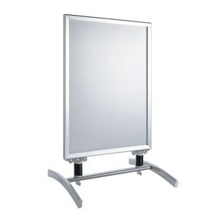 Caballete publicitario SPIDER A1, a prueba de viento, perfil de 32 mm, plata 