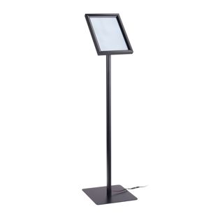 Expositor informativo LED A4 con marco abatible 