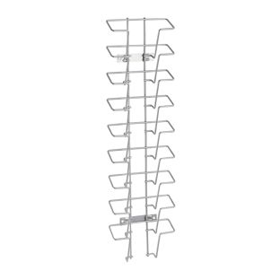 Portafolletos de pared JACKSON de alambre, metal, plata 9 | formato horizontal | A6