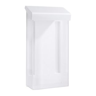 Portafolletos con tapa, DL, blanco, resistente 