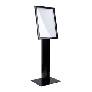 Porta menú resistente a la intemperie, 4 x A4, negro 