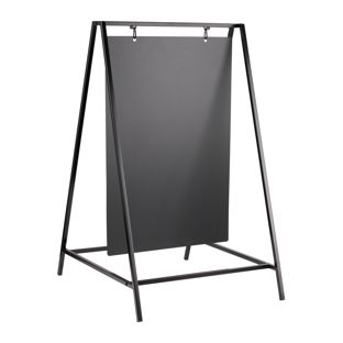 Caballete publicitario pizarra Swing 50 x 70 cm, negro 