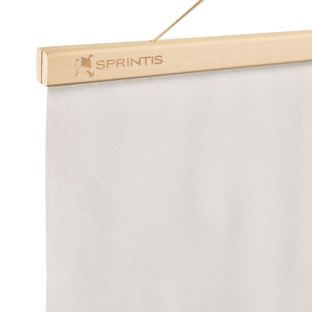 Porta carteles de madera con grabado 