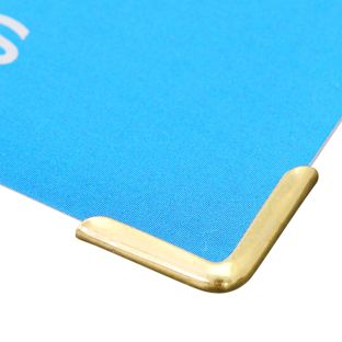 Esquinas para libros metal C 15 - 15 x 15 mm  | latonado 