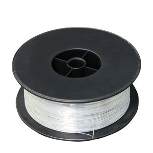 Alambre de hierro para encuadernar plata  | No. 26 - ⌀ 0,50 mm  | carrete con aprox. 2 kg 
