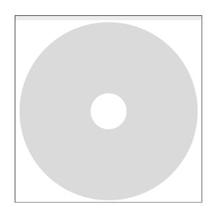 Estuches para CD, autoadhesivos, parte inferior cuadrada, sin solapa 