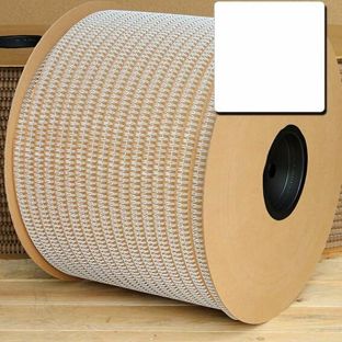 Carrete de canutillos metálicos 3:1 9,5 mm (3/8")  | blanco 