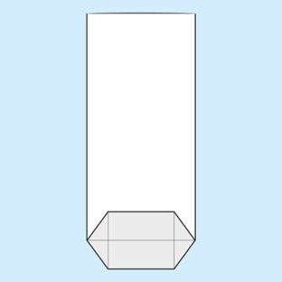 Bolsas con base plegable, lámina de OPP 145 x 300 mm 