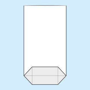 Bolsas con base plegable, lámina de OPP 180 x 300 mm 