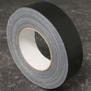 Cinta de tela adhesiva de una cara, cinta americana negro  | 19 mm