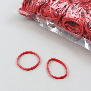 Gomas elásticas multiusos, rojas 30 mm | 3 mm