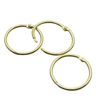 Anillas para encuadernar metal 19 mm  | dorado 