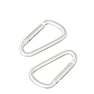 Gancho mosquetón, aluminio 48 mm | plata 