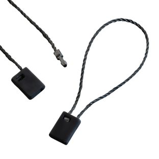 Cordeles con caja de inserción negro  | 120 mm