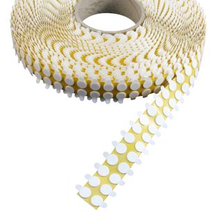 Puntos adhesivos de espuma de doble cara, 1 mm de espesor, fuerte/fuerte 10 mm | 1000 uds