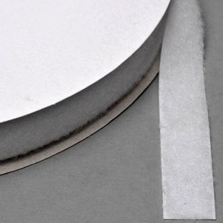 Bandas de sujeción por contacto para coser, lado de bucle, rollo de 25 m 20 mm | blanco 
