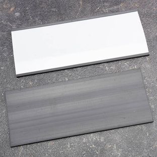 Soporte para etiquetas, perfil C, magnético, secciones 60 mm | 180 mm | no autoadhesivo 