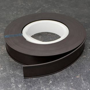 Soporte para etiquetas, perfil C, magnético, en rollo 40 mm | incl. papel insertable y lámina de protección  | 10 m