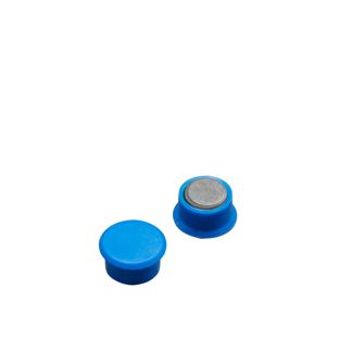 Imán de oficina, redondo 13 mm | azul 