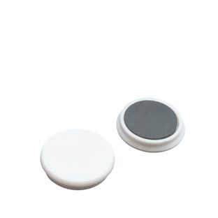 Imán de oficina, redondo 32 mm | blanco 