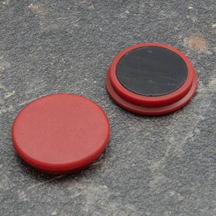 Imán de oficina, redondo 32 mm | rojo 