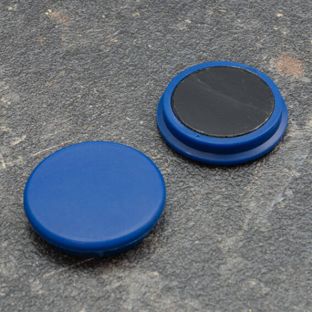 Imán de oficina, redondo 32 mm | azul 