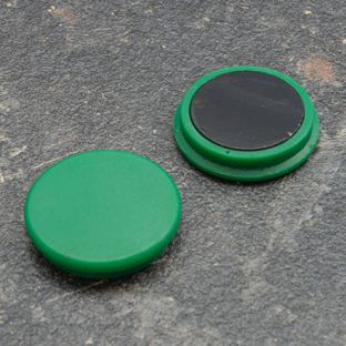 Imán de oficina, redondo 32 mm | verde 