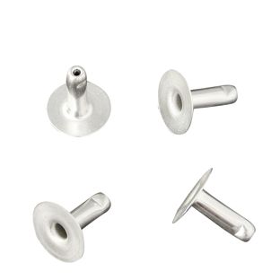 Remaches huecos dobles, parte inferior, abierta, clase A, 10 mm de diámetro del cabezal 