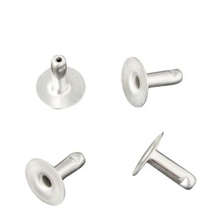 Remaches huecos dobles, parte inferior, abierta, clase A, 7,5 mm de diámetro del cabezal 