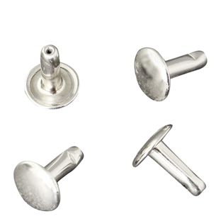 Remaches huecos dobles, parte inferior, cerrada, clase A, 9 mm de diámetro del cabezal 