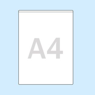 Sobres rectangulares, autoadhesivos A4  | lado estrecho  | sin altura de llenado  | PP 
