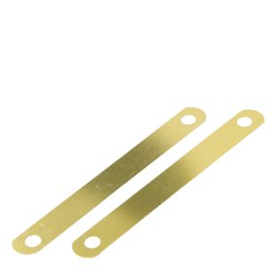 Barras compresoras de acero de 95 x 12 mm, colores latonados (1000 unidades) 