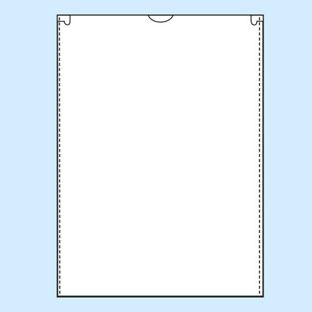 Fundas protectoras, 148 x 210 mm, lado estrecho abierto, transparente 