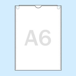 Fundas protectoras, transparente A6 