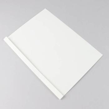 Carpetas térmicas para encuadernación A4, carton de alto brillo, 15 hojas, blanco 1,5 mm