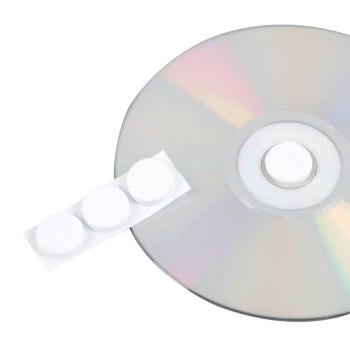 Almohadillas de espuma para CD, blanco 