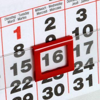 Indicador de fechas para calendario de mesa, diseño en hoja, 8 x 10 mm, para ancho de calendario de 95 mm 