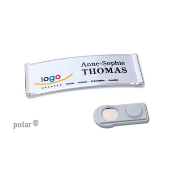 Tarjetas identificativas magnéticas, polar® 20, plata