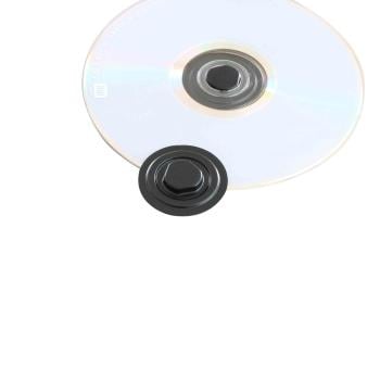 Soporte para CD - Clips para CD, 35 mm, negro 