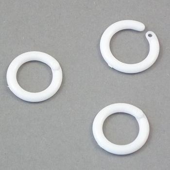 Anillos de encuadernación de 14 mm, plástico blanco 