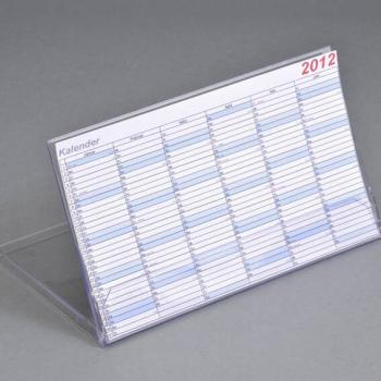 Caja para calendarios, formato panorama, 111 x 190 x 7 mm, transparente 