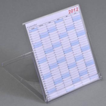 Caja para calendarios, formato de disco compacto, 125 x 142 x 9 mm, transparente 