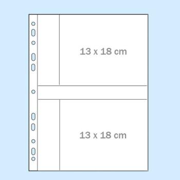 Fundas de clasificación A4, para 4 fotografías de 13 x 18 cm en formato apaisado 