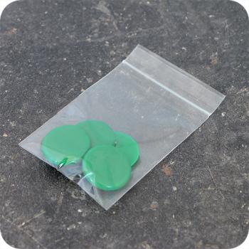 Chinchetas para tablones, ø = 30 mm, verde, 4 unidades por bolsa 