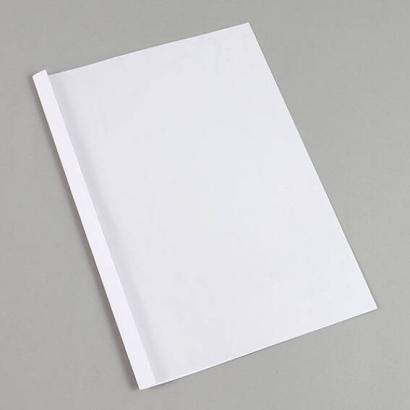 Carpetas térmicas para encuadernación A4, cartón de cuero, 40 hojas, blanco | 4 mm  | 230 g/m²