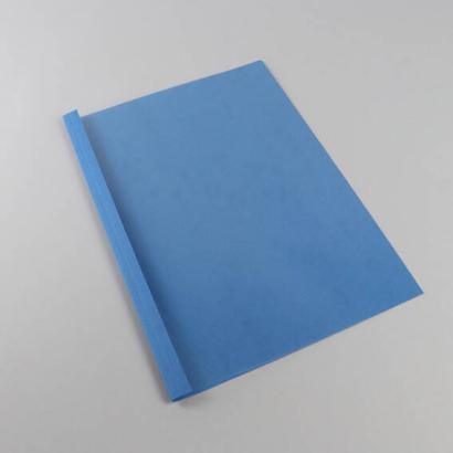 Carpetas térmicas para encuadernación A4, cartón de lino, 60 hojas, azul | 6 mm  | 250 g/m²
