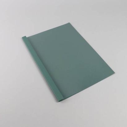 Carpetas térmicas para encuadernación A4, cartón de lino, 40 hojas, verde oliva | 4 mm | 250 g/m²