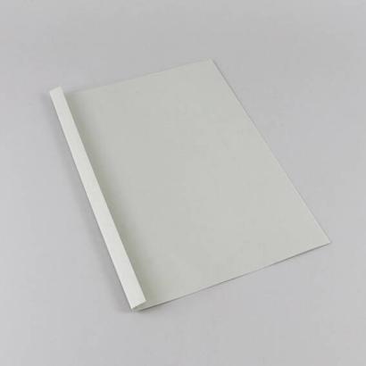 Carpetas térmicas para encuadernación A4, cartón de cuero, 60 hojas, gris | 6 mm | 250 g/m²